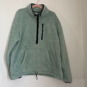 mint sherpa pullover PINK